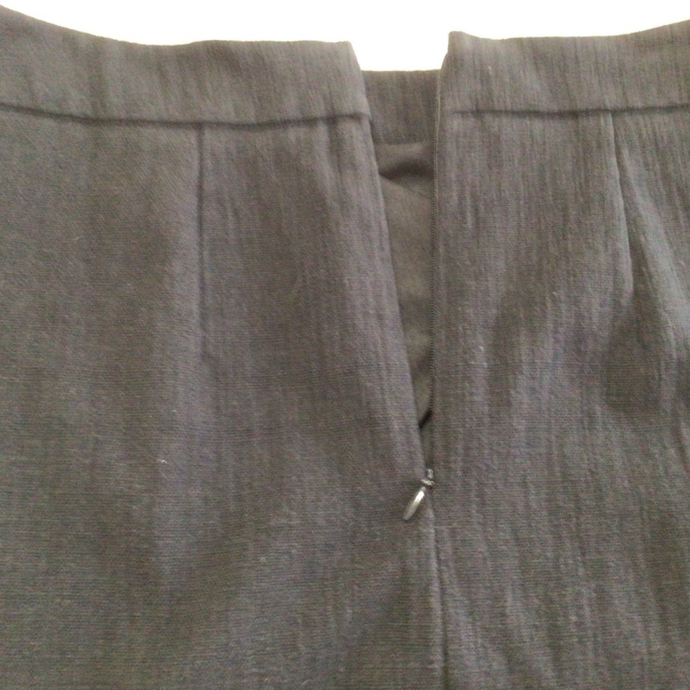 Loft Embroidered Trim Mini Skirt Size 0 Pockets Cotton Blend - Picture 5 of 7